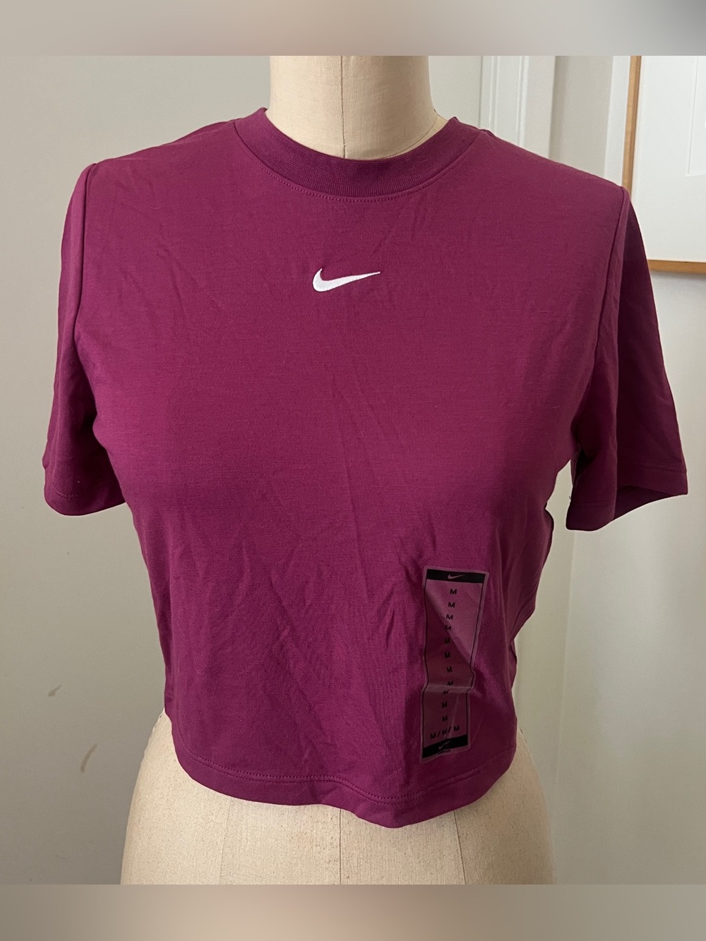 NWT Purple Nike Essential Crop Top